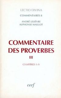 Produktbild: Commentaire des Proverbes III