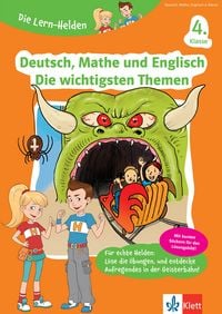 Produktbild: Die Lern-Helden Deutsch, Mathe und Englisch - Die wichtigsten Themen 4. Klasse