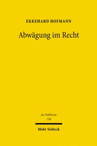 Produktbild: Abw&auml;gung im Recht