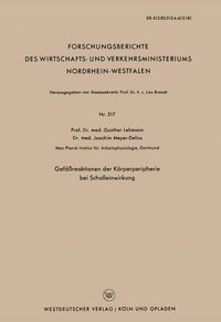 Produktbild: Gef&auml;&szlig;reaktionen der K&ouml;rperperipherie bei Schalleinwirkung