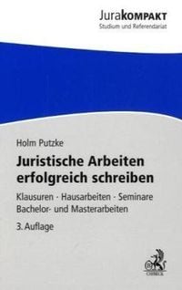 Produktbild: Juristische Arbeiten erfolgreich schreiben