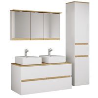 Produktbild: 5-tlg. Badm&ouml;bel-Set mit Waschbecken Cosila-A 111cm