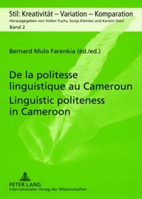 Produktbild: De la politesse linguistique au Cameroun - Linguistic politeness in Cameroon