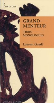 Produktbild: Grand menteur : trois monologues