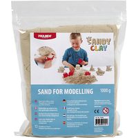 Produktbild: Creativ Company Sandy Clay, Sand zum Modellieren, natur, 1 kg