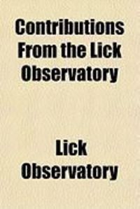 Produktbild: Contributions from the Lick Observatory