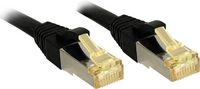 Produktbild: LINDY 47310 RJ45 Patchkabel CAT 6a (Rohkabel CAT 7) S/FTP 3.00 m Schwarz mit Rastnasenschutz 1 St.