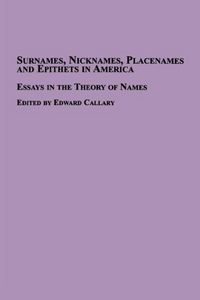 Produktbild: Surnames, Nicknames, Placenames and Epithets in America