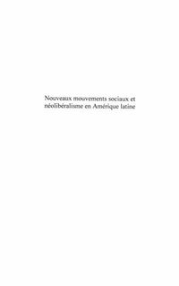 Produktbild: Nouveaux mouvements sociaux et neoliberalisme en amerique