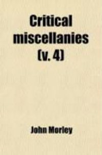Produktbild: Critical Miscellanies (V. 4)