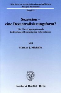 Produktbild: Sezession - eine Dezentralisierungsform?