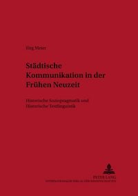 Produktbild: St&auml;dtische Kommunikation in der Fr&uuml;hen Neuzeit