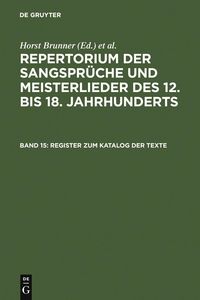 Produktbild: Register zum Katalog der Texte