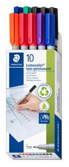 Produktbild: STAEDTLER Lumocolor non-permanent pen 316, Universalstift F, 10er Set