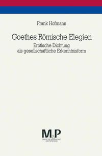 Produktbild: Goethes R&ouml;mische Elegien