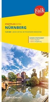 Produktbild: Falk Stadtplan Extra N&uuml;rnberg 1:20.000