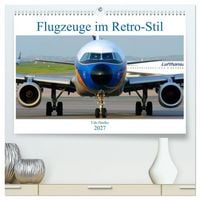 Produktbild: Flugzeuge im Retro-Stil (hochwertiger Premium Wandkalender 2027 DIN A2 quer), Kunstdruck in Hochglanz