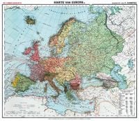Produktbild: General-Karte von Europa - um 1910 [gerollt]