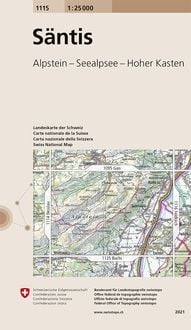 Produktbild: Swisstopo 1 : 25 000 S&auml;ntis