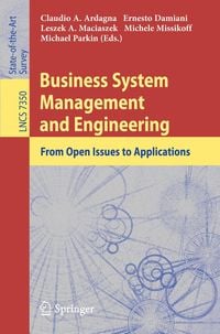 Produktbild: Business System Management and Engineering