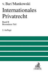 Produktbild: Internationales Privatrecht Bd. 2: Besonderer Teil
