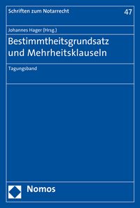 Produktbild: Bestimmtheitsgrundsatz und Mehrheitsklauseln
