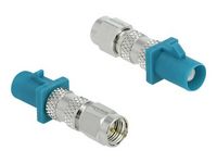 Produktbild: Delock 89861 Z-SMA-Adapter Anschl&uuml;sse: Z-Stecker, SMA-Stecker 1St.