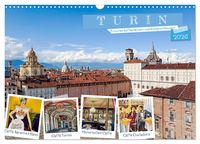 Produktbild: Turin - Zwischen Kaffeeh&auml;usern und K&ouml;nigsschl&ouml;ssern (Wandkalender 2026 DIN A3 quer), CALVENDO Monatskalender