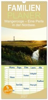 Produktbild: Familienplaner 2027 - Wangerooge &ndash; Eine Perle in der Nordsee. mit 5 Spalten (Wandkalender, 21 x 45 cm) CALVENDO