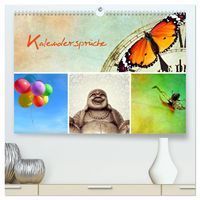 Produktbild: Kalenderspr&uuml;che (hochwertiger Premium Wandkalender 2027 DIN A2 quer), Kunstdruck in Hochglanz