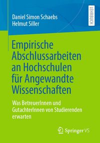 Produktbild: Empirische Abschlussarbeiten an Hochschulen f&uuml;r Angewandte Wissenschaften