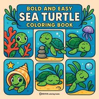 Produktbild: Bold & Easy Sea Turtle Coloring Book