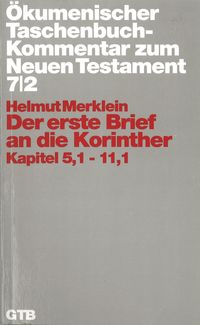 Produktbild: &Ouml;kumenischer Taschenbuchkommentar zum Neuen Testament / Der erste Brief an die Korinther