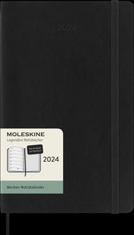 Bild vom Artikel Moleskine 12 Monate Wochen Notizkalender deutsches Kalendarium 2024, L/A5, 1 Wo = 1 Seite, Rechts Linierte Seite, Soft Cover, Schwarz vom Autor 