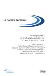 Produktbild: Le notaire en Valais &ndash; Partie sp&eacute;ciale