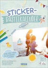 Produktbild Foto-Malen-Basteln Bastelkalender mit Stickern 2027