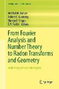 Produktbild: From Fourier Analysis and Number Theory to Radon Transforms and Geometry