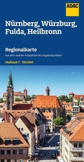Produktbild: ADAC Regionalkarte 12 N&uuml;rnberg, W&uuml;rzburg, Fulda, Heilbronn 1:150.000