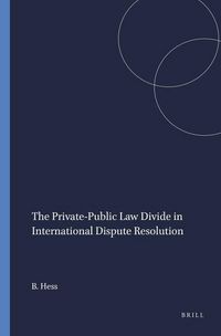 Produktbild: The Private-Public Law Divide in International Dispute Resolution