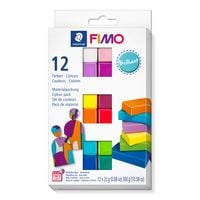 Produktbild: STAEDTLER FIMO ofenh&auml;rtende Modelliermasse FIMO soft 8023 Brilliant Colours, 12 x 25g Halbbl&ouml;cken