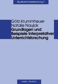 Bild vom Artikel Grundlagen und Beispiele Interpretativer Unterrichtsforschung vom Autor Götz Krummheuer