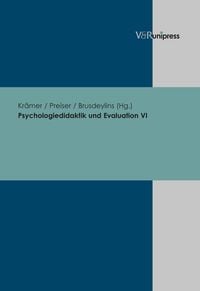 Produktbild: Psychologiedidaktik und Evaluation VI