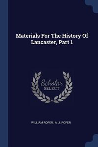 Produktbild: Materials For The History Of Lancaster, Part 1