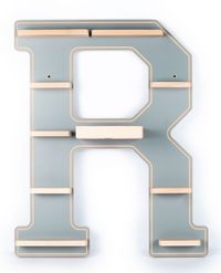 Produktbild: Wandregal  "Buchstabe R" f&uuml;r Toniebox