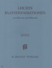 Produktbild: Klaviermusik (Auswahlband) - Leichte Klaviervariationen aus Barock und Klassik