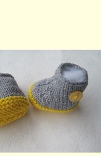 Produktbild: Strickanleitung Babyschuhe 0-6 Monate tragbar