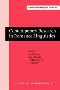 Produktbild: Contemporary Research in Romance Linguistics
