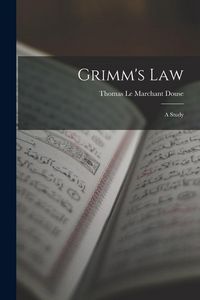 Produktbild: Grimm's Law: A Study
