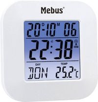 Produktbild: Mebus 51511 Funk Wecker Wei&szlig;
