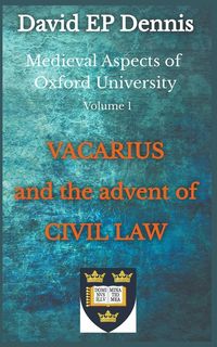 Produktbild: Vacarius and the Advent of Civil Law